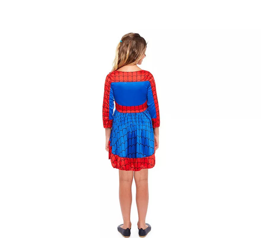 Translation missing: it.Disfraz de Heroína Arácnida Azul y Rojo para niña