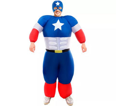Costume gonfiabile da Star American Hero per adulto
