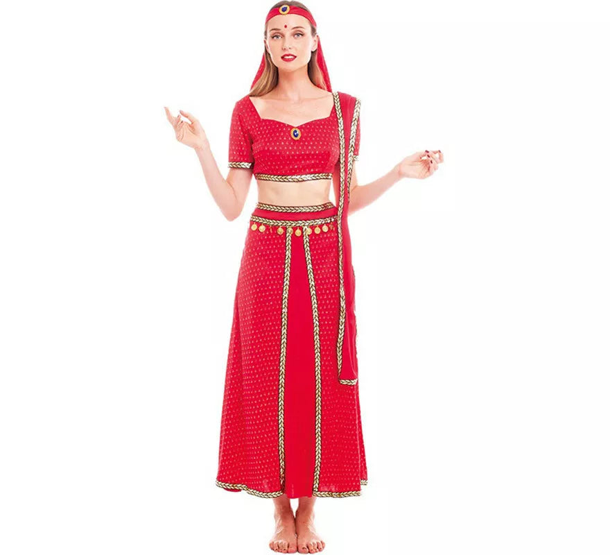 Translation missing: it.Disfraz de Hindú Bollywood Fucsia para mujer