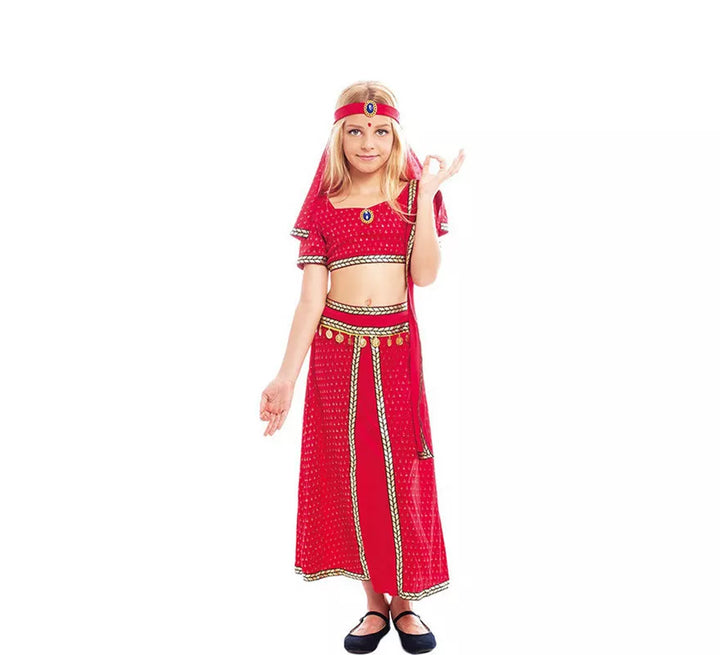 Disfraz de Hindú Bollywood Fucsia para niña