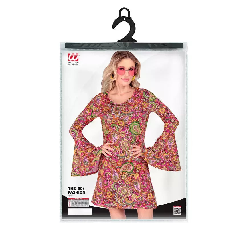 Translation missing: it.Disfraz de Hippie años 60 Fashion Paisley para mujer