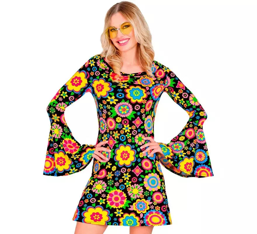 Translation missing: it.Disfraz de Hippie años 60 Flores Fashion para mujer