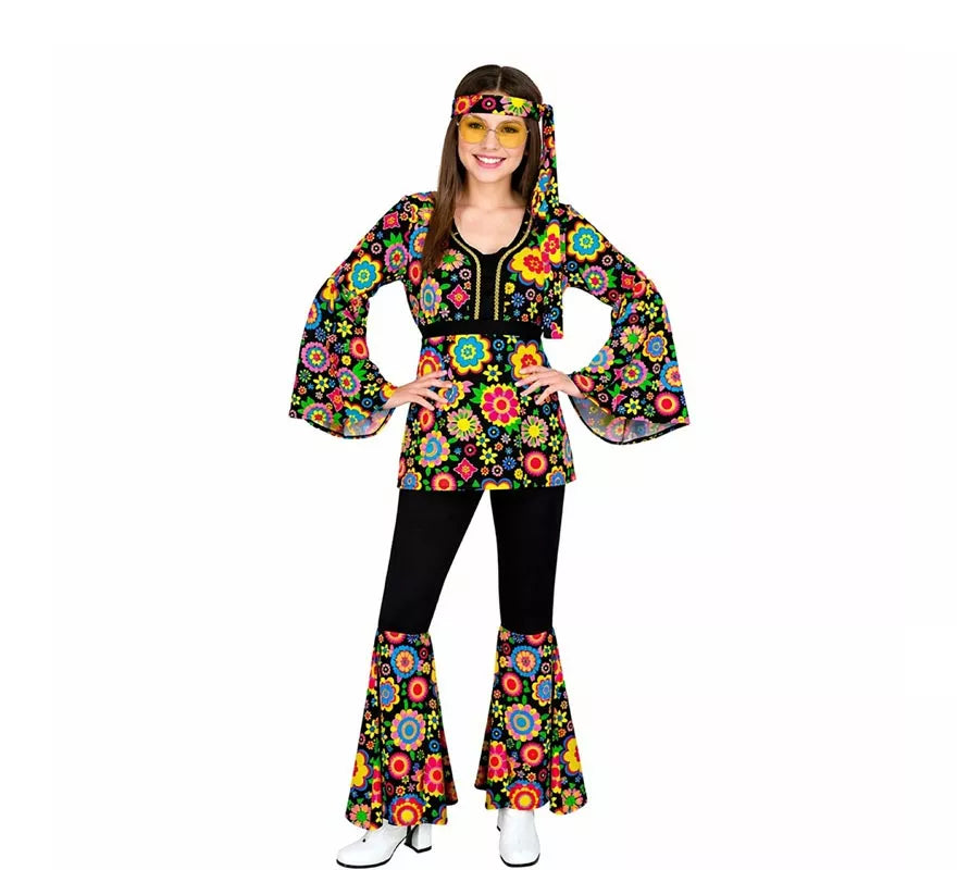 Translation missing: es.Disfraz de Hippie años 60 Flores y Mandalas para mujer