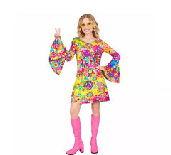 Costume da hippie Peace and Love anni '60 per donna