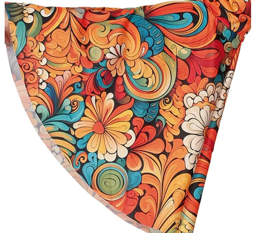 Translation missing: it.Disfraz de Hippie Años 70 floral para mujer