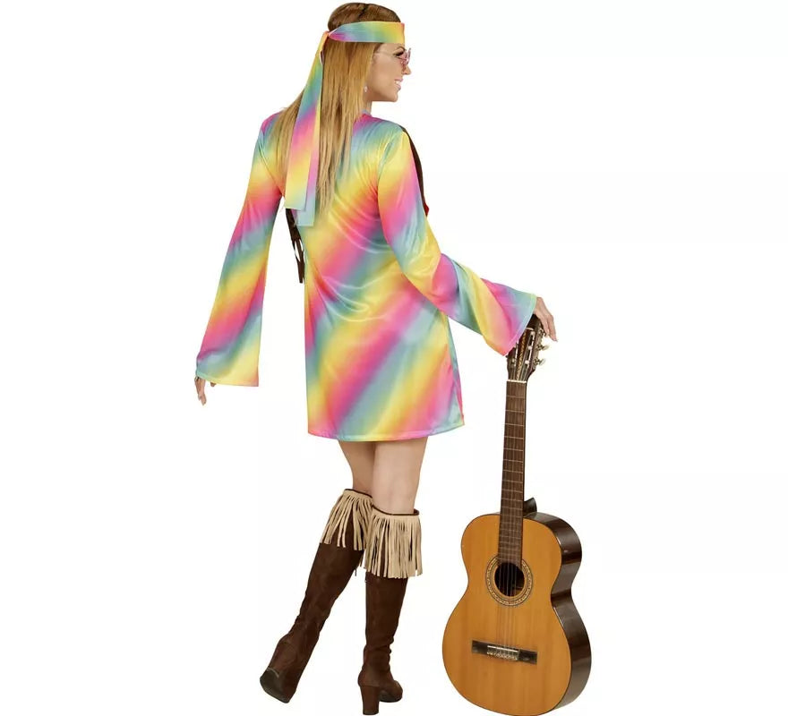 Translation missing: es.Disfraz de Hippie Arcoíris para mujer