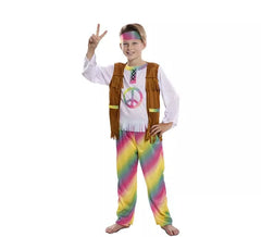Disfraz de Hippie Arcoíris para niño