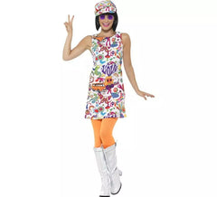 Costume hippie buona onda anni '60 per le donne