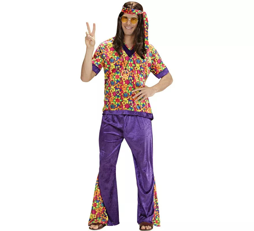 Translation missing: it.Disfraz de Hippie Campana de terciopelo para hombre