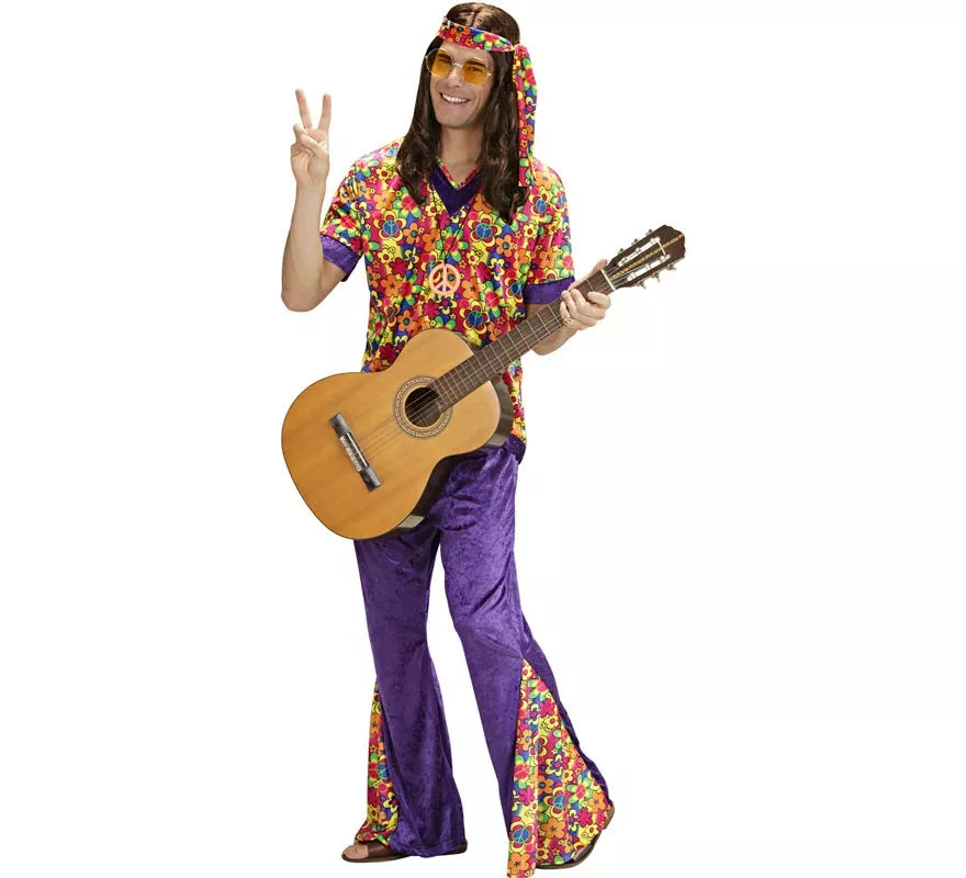 Translation missing: es.Disfraz de Hippie Campana de terciopelo para hombre