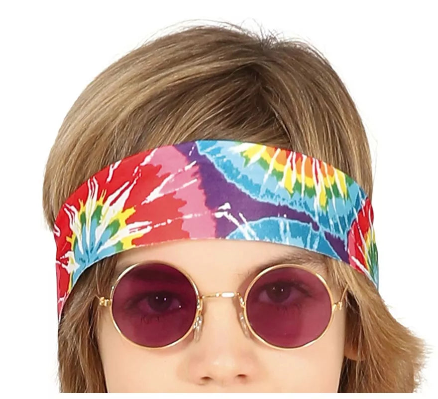 Translation missing: it.Disfraz de Hippie con chaleco marrón para niño