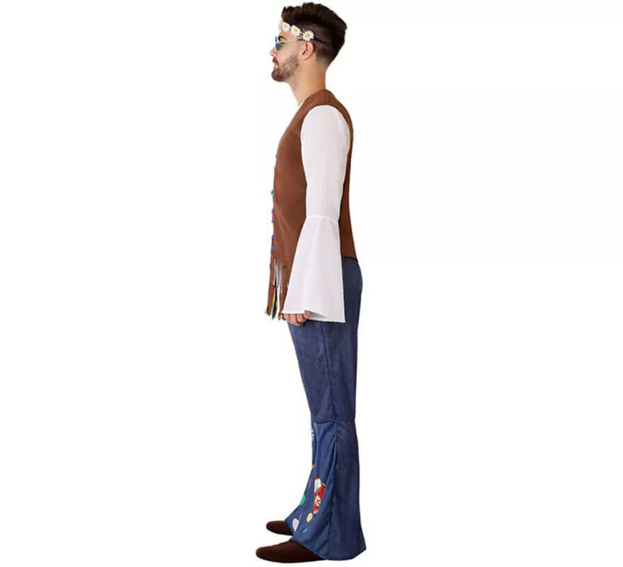 Translation missing: it.Disfraz de Hippie con Chaleco para hombre