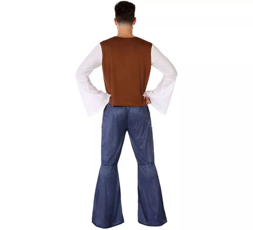 Translation missing: it.Disfraz de Hippie con Chaleco para hombre
