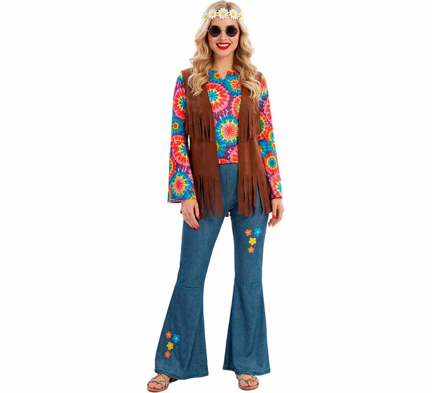 Translation missing: it.Disfraz de Hippie con Chaleco para mujer