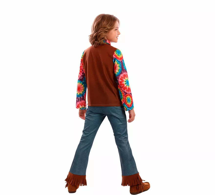 Translation missing: it.Disfraz de Hippie con Chaleco para niño