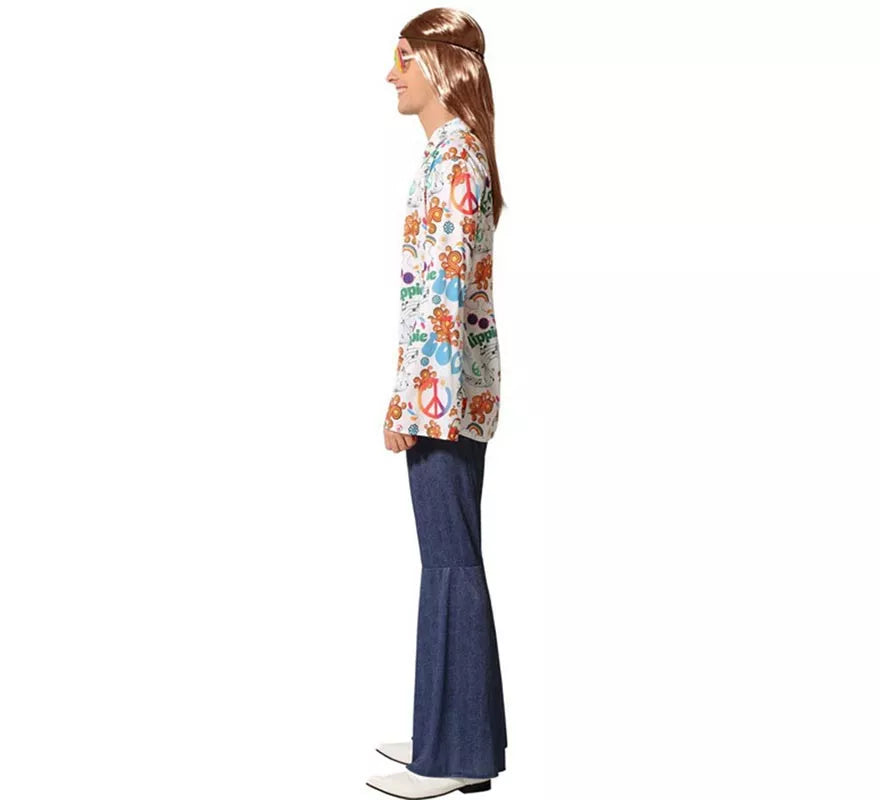 Translation missing: it.Disfraz de Hippie con Estampado para hombre