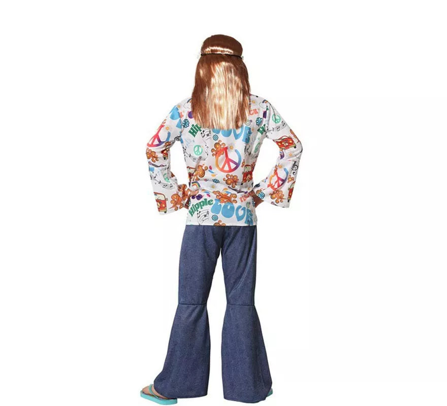 Translation missing: it.Disfraz de Hippie con Estampado para niño