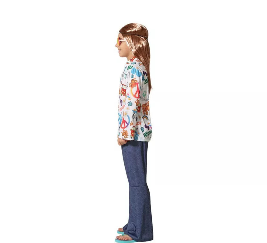 Translation missing: it.Disfraz de Hippie con Estampado para niño