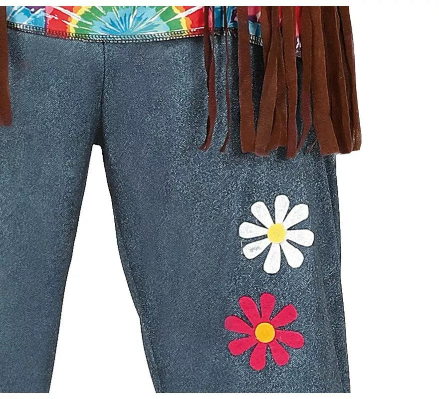 Translation missing: it.Disfraz de Hippie con Flores para hombre