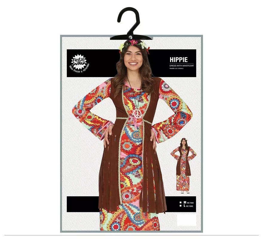 Translation missing: it.Disfraz de Hippie con Vestido Largo para Mujer