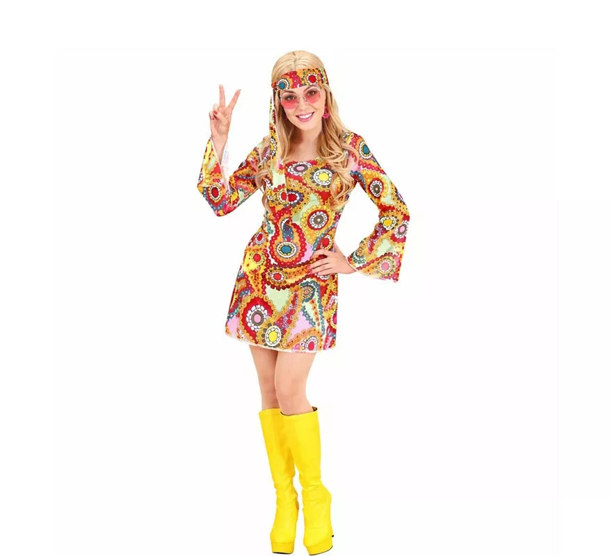 Translation missing: it.Disfraz de Hippie coqueta para mujer
