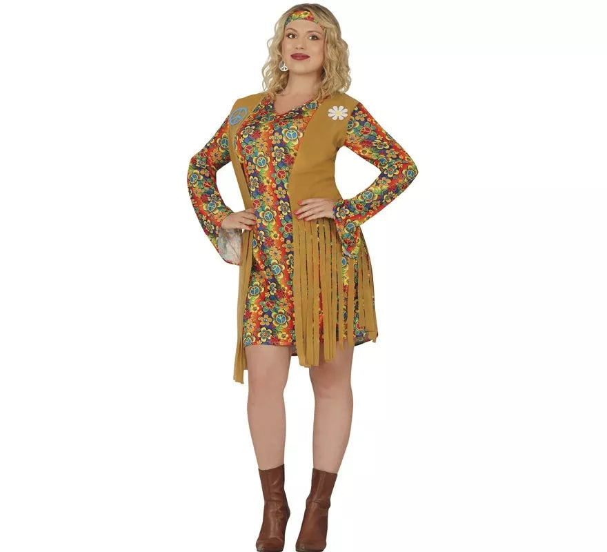 Translation missing: it.Disfraz de Hippie corto para mujer