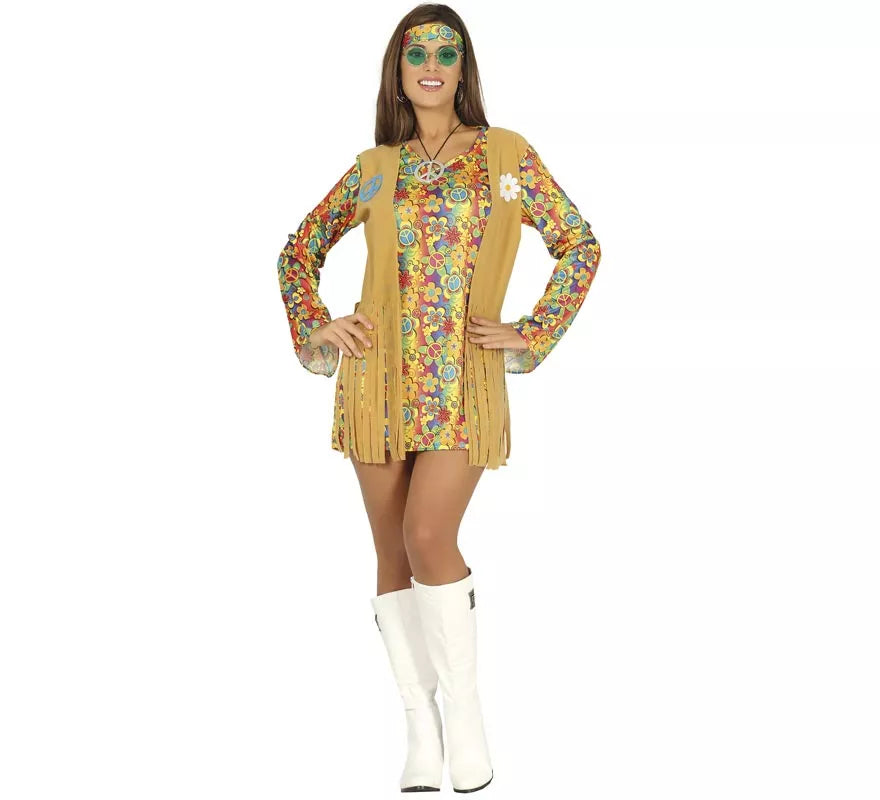 Translation missing: it.Disfraz de Hippie corto para mujer