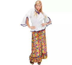 Costume da hippie di velluto da donna