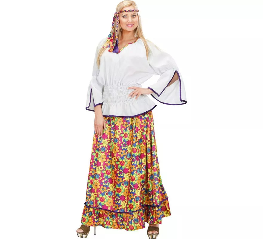 Translation missing: es.Disfraz de Hippie de terciopelo para mujer