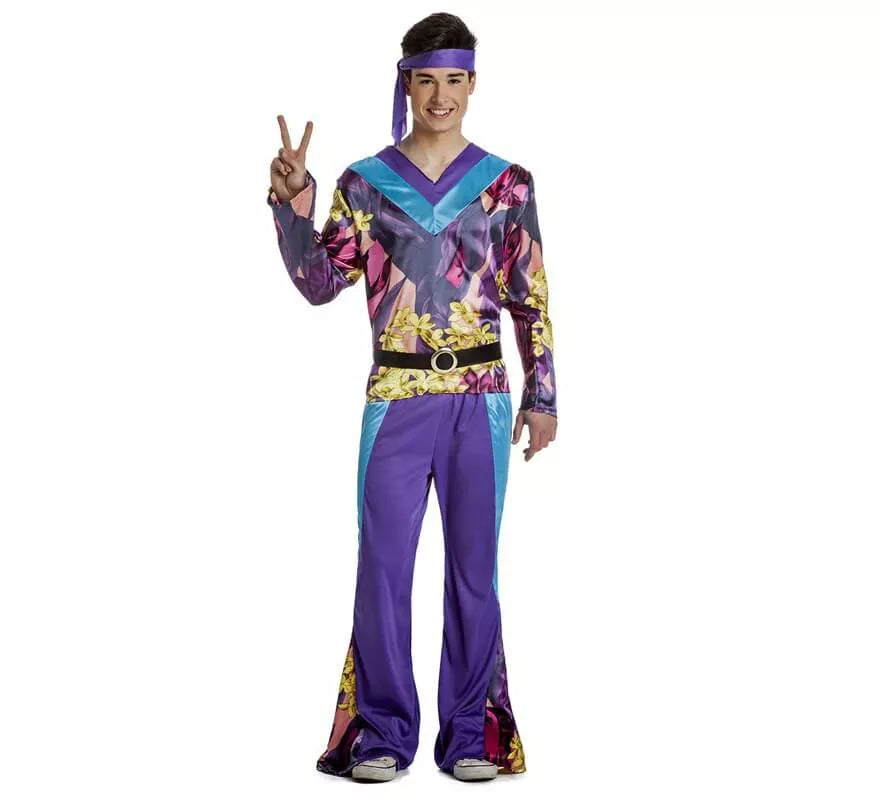 Translation missing: it.Disfraz de Hippie Disco para hombre