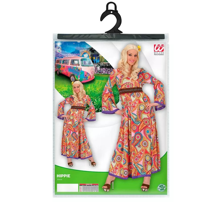 Translation missing: es.Disfraz de Hippie figuras con cinturón para mujer