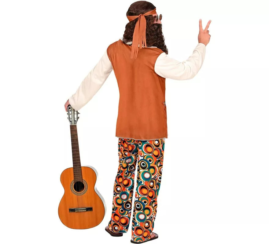 Translation missing: it.Disfraz de Hippie flecos largos para hombre