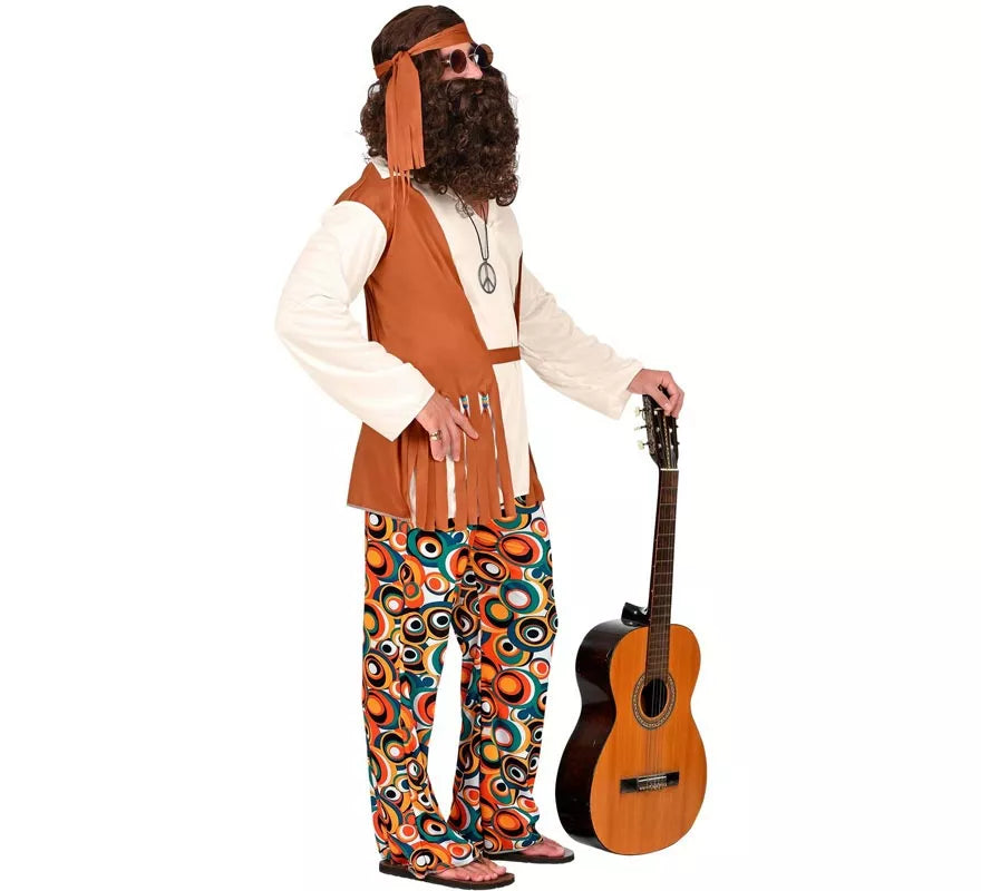 Translation missing: it.Disfraz de Hippie flecos largos para hombre
