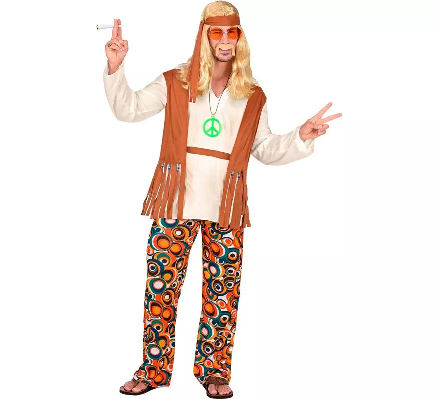 Translation missing: it.Disfraz de Hippie flecos largos para hombre