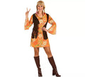 Disfraz de Hippie Floreada para mujer