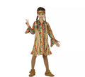 Disfraz de Hippie Floreada para niña