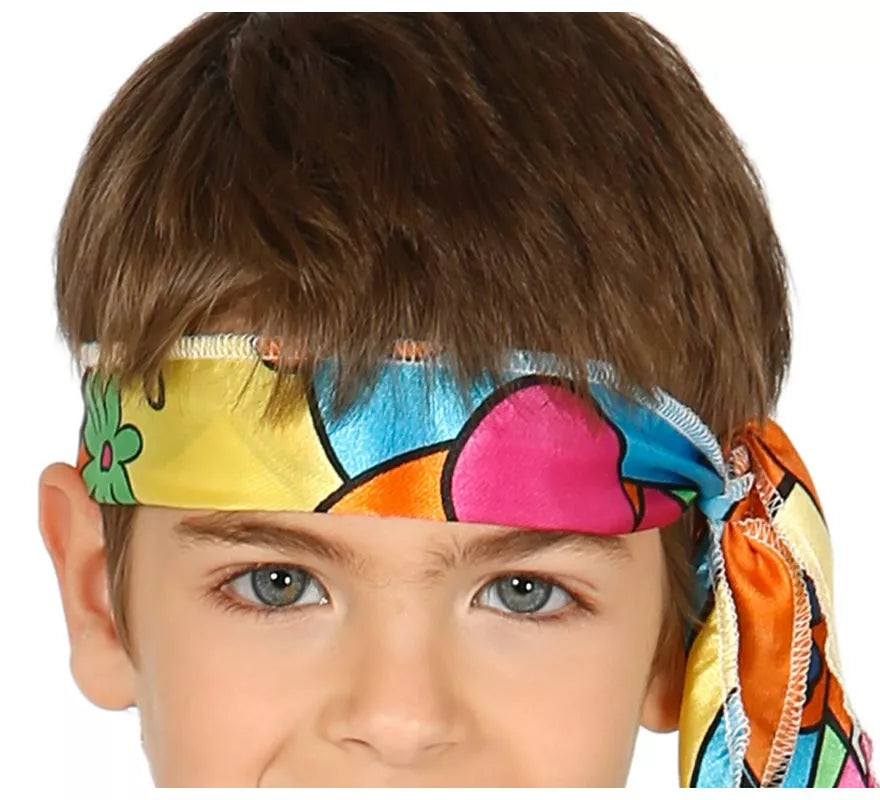 Translation missing: it.Disfraz de Hippie Florido para niños