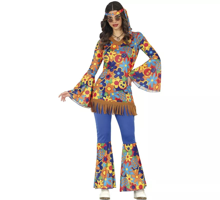 Translation missing: it.Disfraz de Hippie Flower para mujer