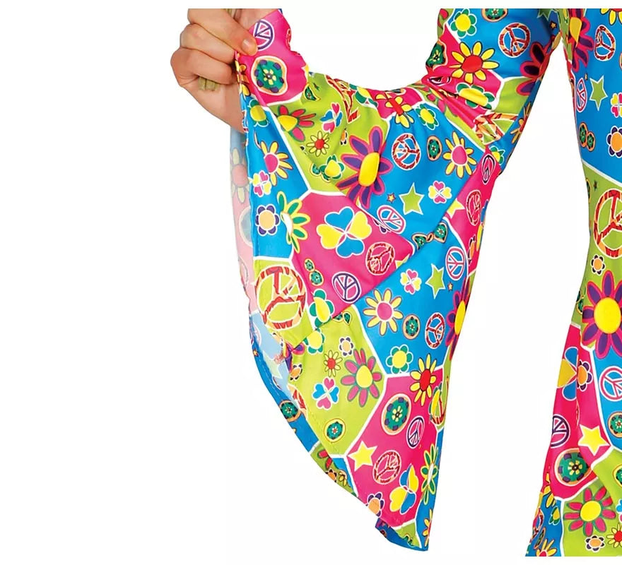 Translation missing: es.Disfraz de Hippie Flower Power para mujer