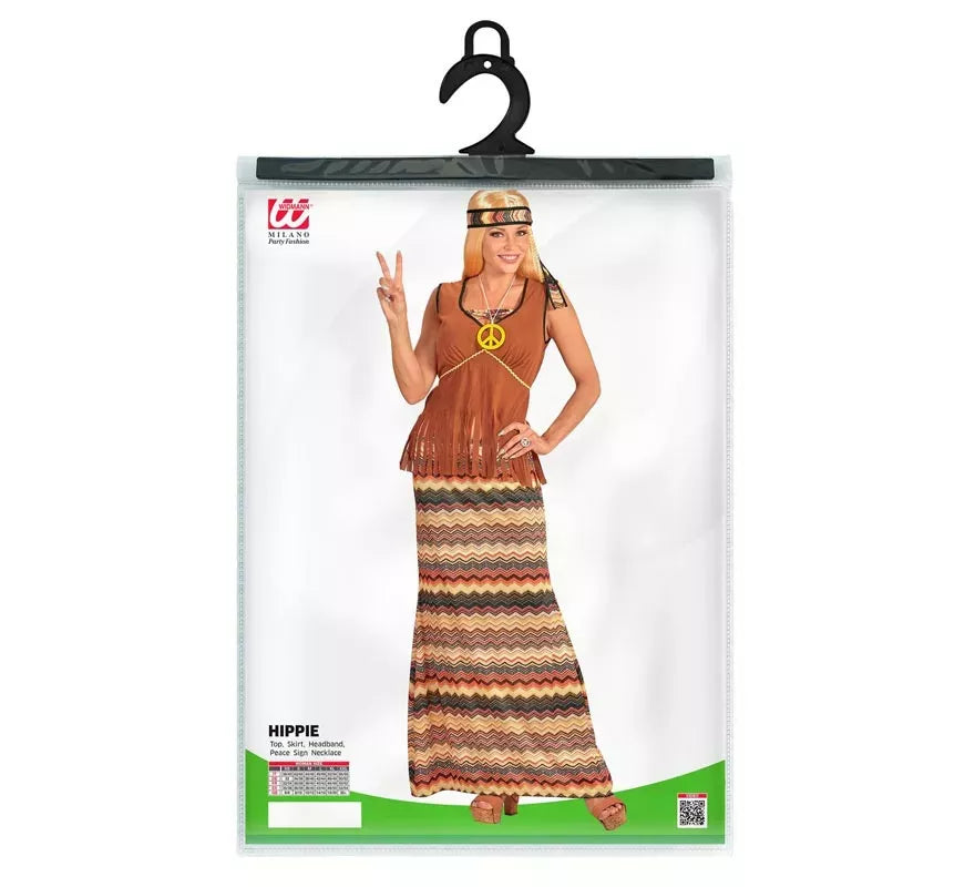 Translation missing: it.Disfraz de Hippie franjas de colores para mujer