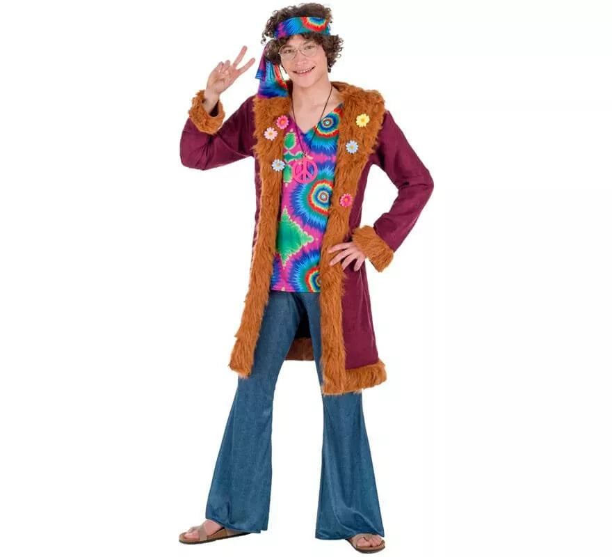 Translation missing: it.Disfraz de Hippie Granate para hombre