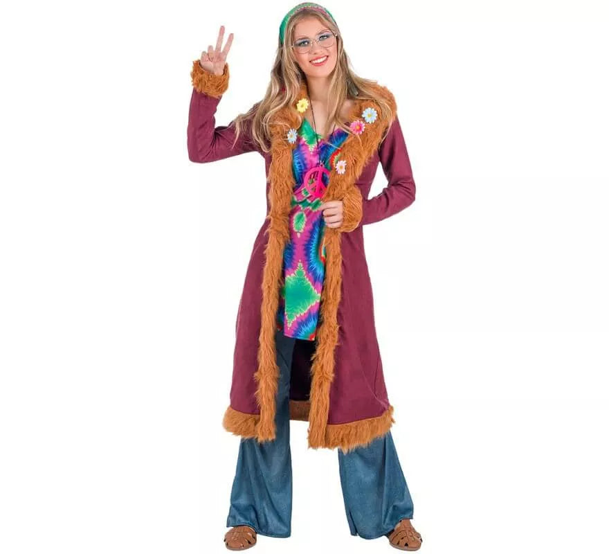 Translation missing: it.Disfraz de Hippie Granate para mujer