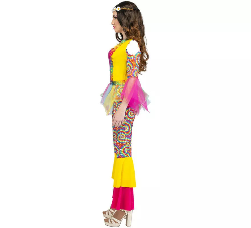 Translation missing: es.Disfraz de Hippie Multicolor para mujer