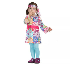 Costume hippy multicolore per bambina