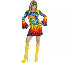 Costume da hippie onde psichedeliche per donna