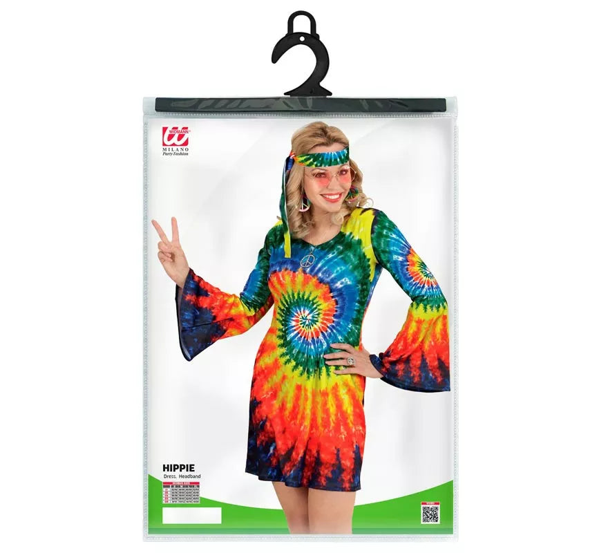 Translation missing: it.Disfraz de Hippie Ondas Psicodélicas para mujer