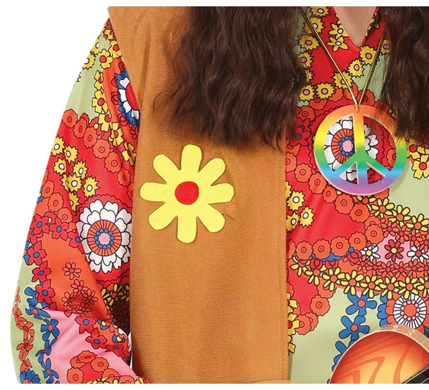 Translation missing: it.Disfraz de Hippie Paz y Amor para hombre