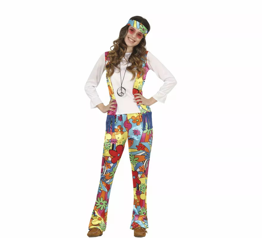 Translation missing: it.Disfraz de Hippie Psicodélica para adolescente