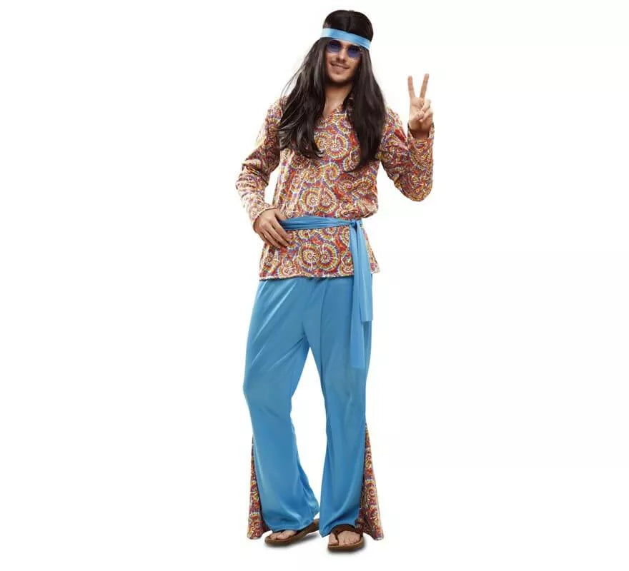 Translation missing: es.Disfraz de Hippie Psicodélico para hombre