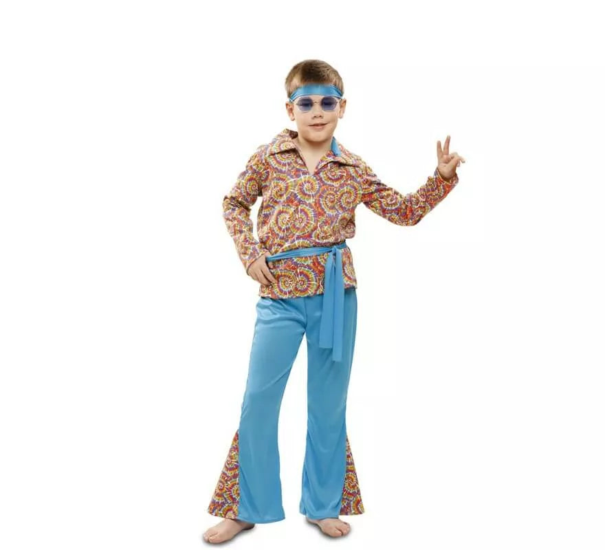 Translation missing: es.Disfraz de Hippie Psicodélico para niño